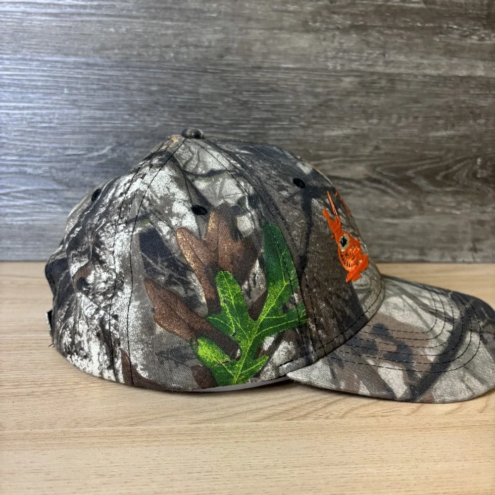 Fishing Has No Boundaries Hat Cap Strap Back Camouflage Hayward Chapter Mens Cam